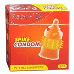 Recare Spike Condom Intense Sensation Red - 1 Condom