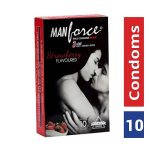 Manforce Wild 3 in 1 Strawberry Condoms -  10 Pack