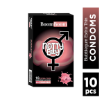NottyBoy BoomBoom Bubblegum Flavoured Condom - 10 Pcs Extra Thin