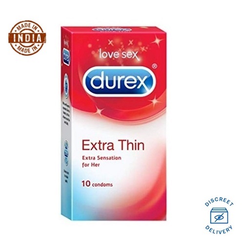 b35ca3a0cd56334ed09385e1bfe5fdd1-1.jpg Durex Extra Thin Condoms- 10 Pcs Pack - Image 1